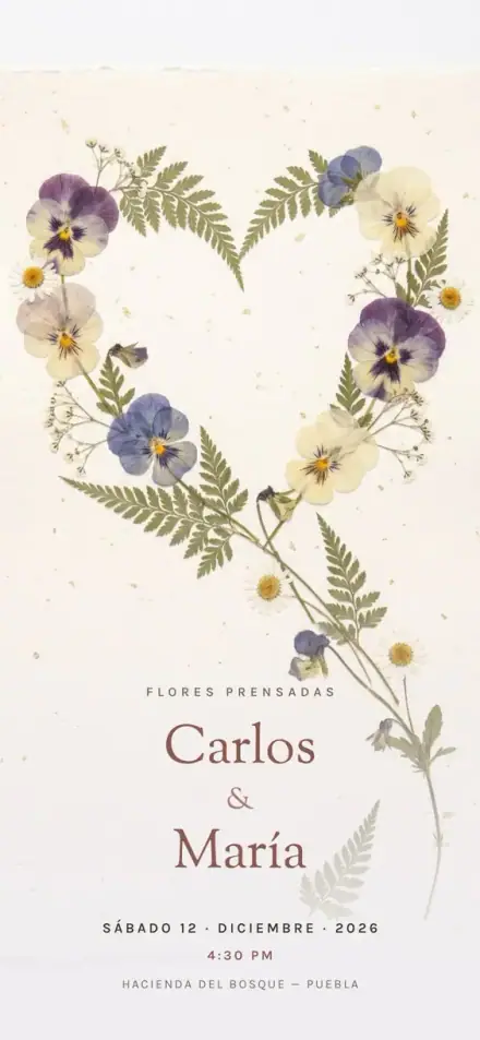 Flores Prensadas