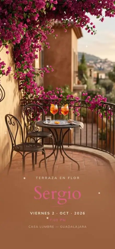 Terraza en Flor