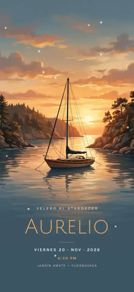 Velero al Atardecer