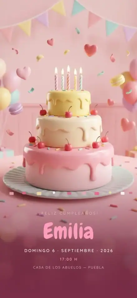 Pastel de Tres Pisos