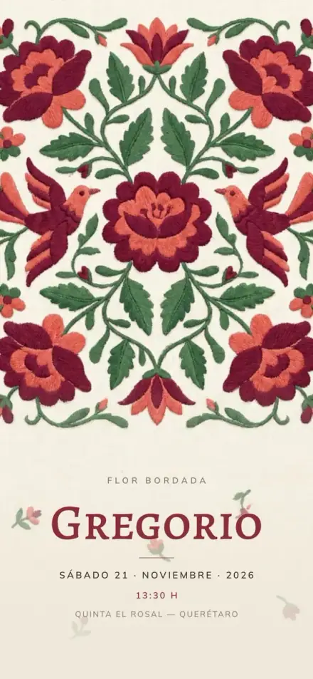 Flor Bordada