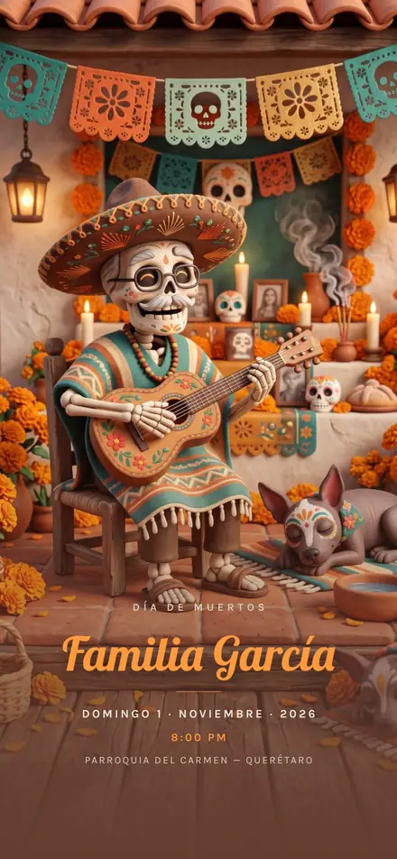 Camino de flores y velas