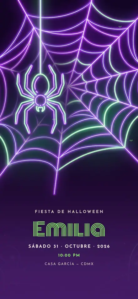 Araña Neón