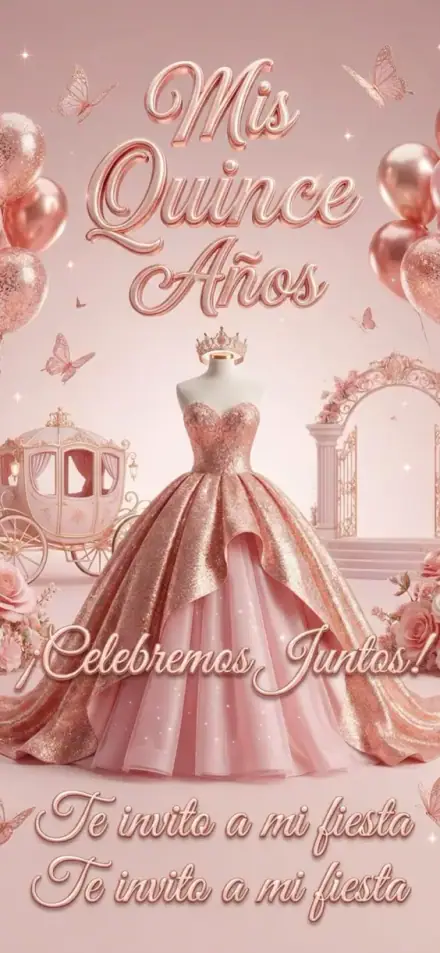 Vestido de Oro Rosa