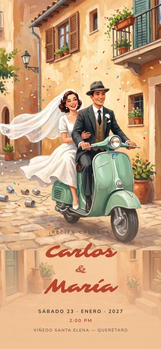 ¡Recién Casados! en Scooter